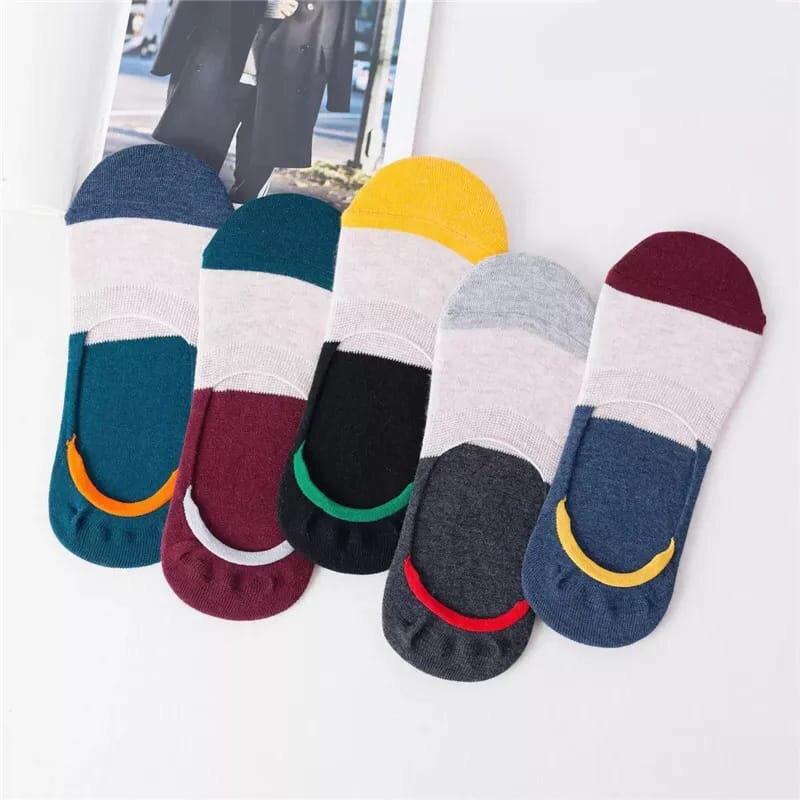 5 Pairs Color Invisible Socks - ROJOO SHOP